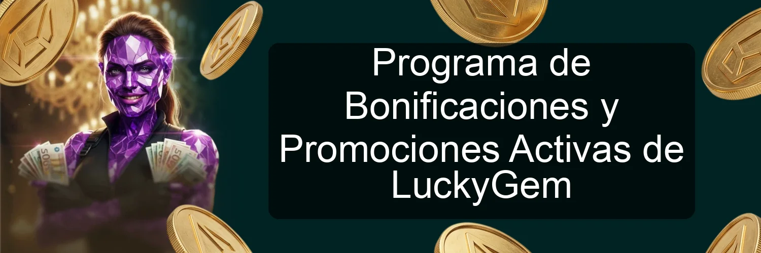 Programa de Bonificaciones y Promociones Activas de LuckyGem